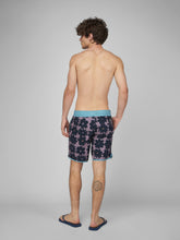 Cargar imagen en el visor de la galería, Ropa de Baño para Hombre DUNKELVOLK BOARDSHORT FLOWER VICKY 16&quot; BLKP
