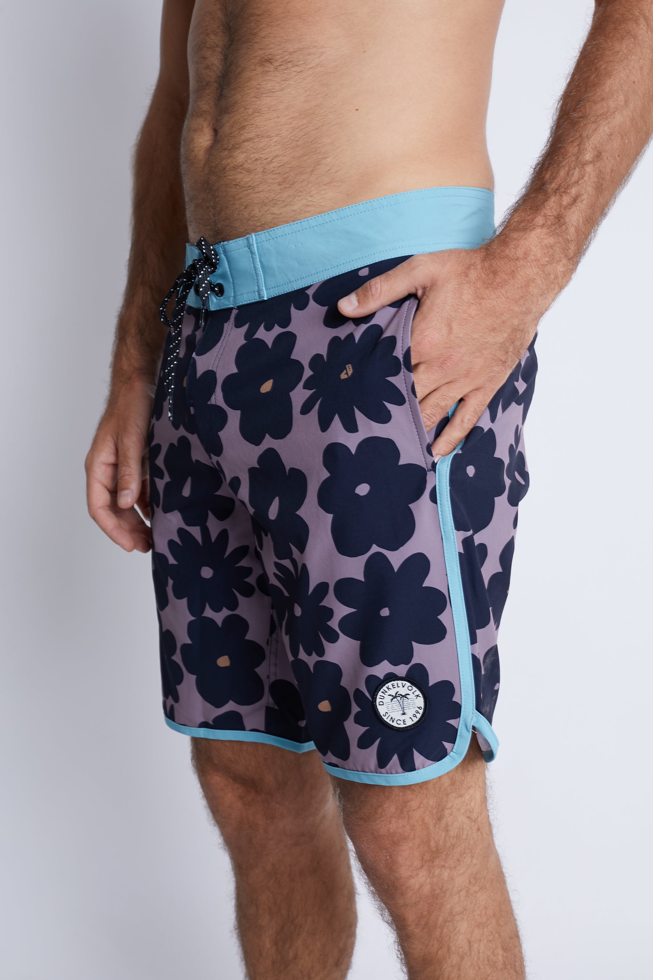 Ropa de Baño para Hombre DUNKELVOLK BOARDSHORT FLOWER VICKY 16" BLKP DUNKELVOLK