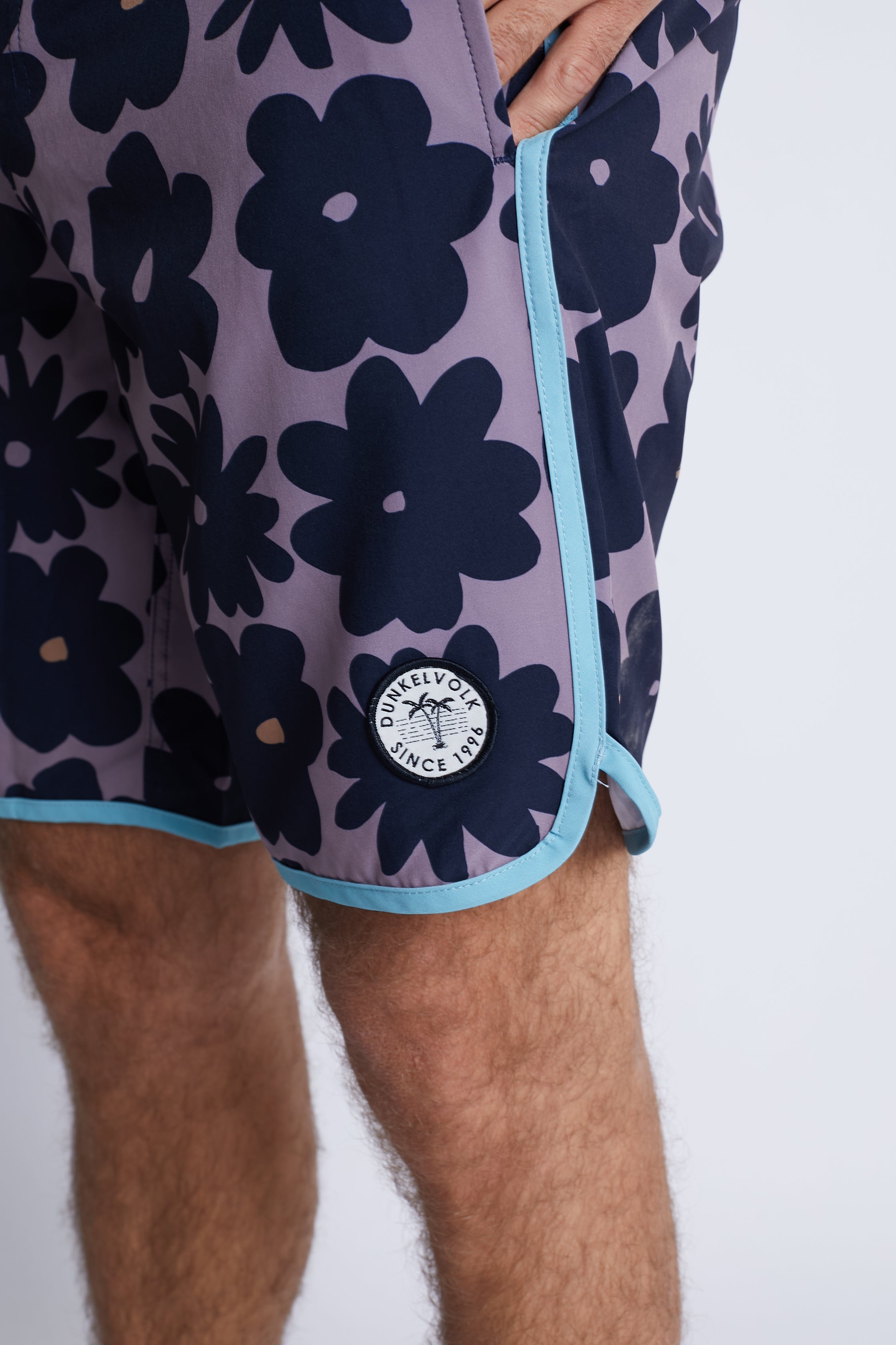 Ropa de Baño para Hombre DUNKELVOLK BOARDSHORT FLOWER VICKY 16" BLKP DUNKELVOLK