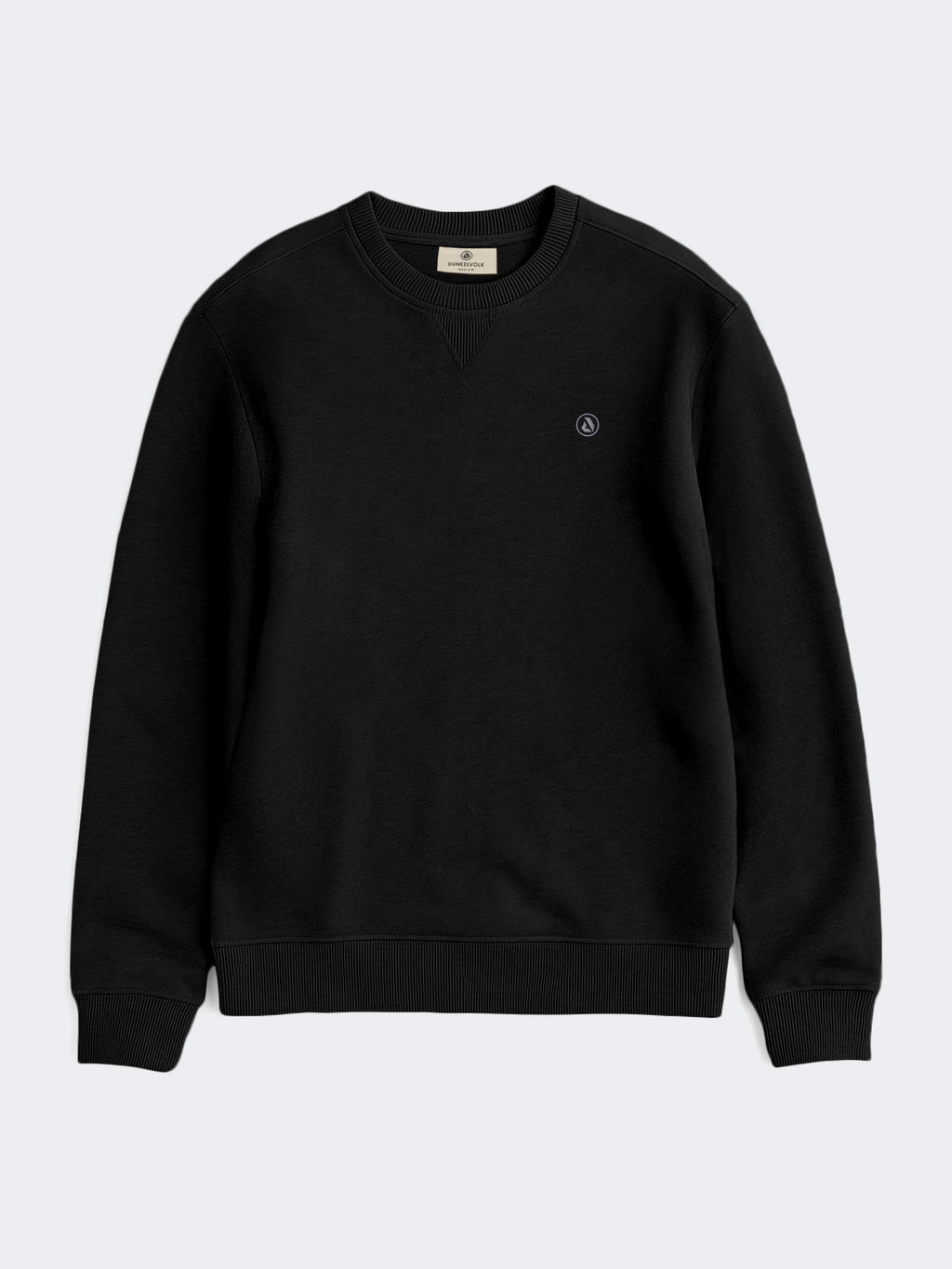 Polera Dunkelvolk Simple Crew FR Negro, Hombre