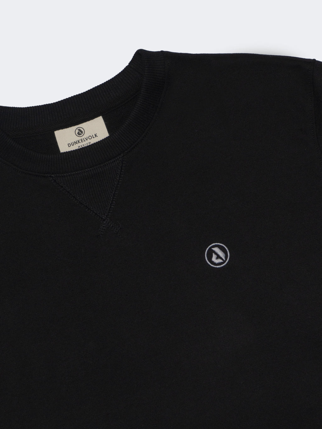 Polera Dunkelvolk Simple Crew FR Negro, Hombre