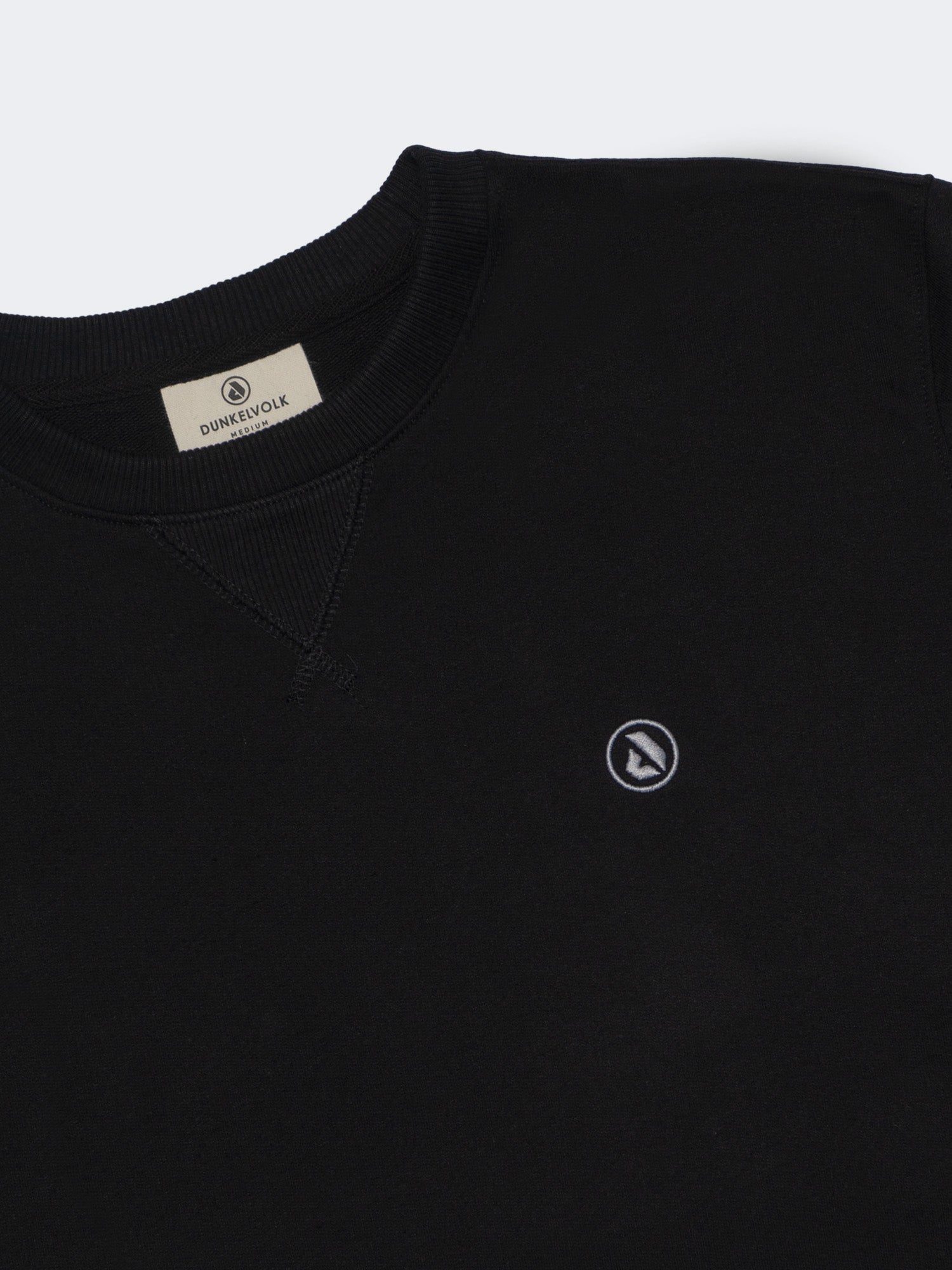 Polera Dunkelvolk Simple Crew FR Negro, Hombre