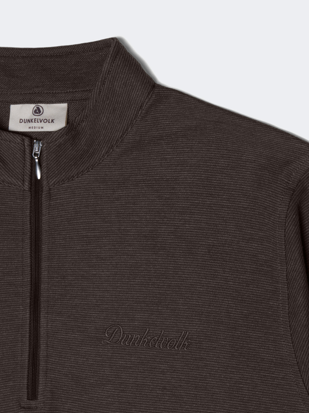 Polera Dunkelvolk DUNK Quarter Zip Chocolate, Hombre