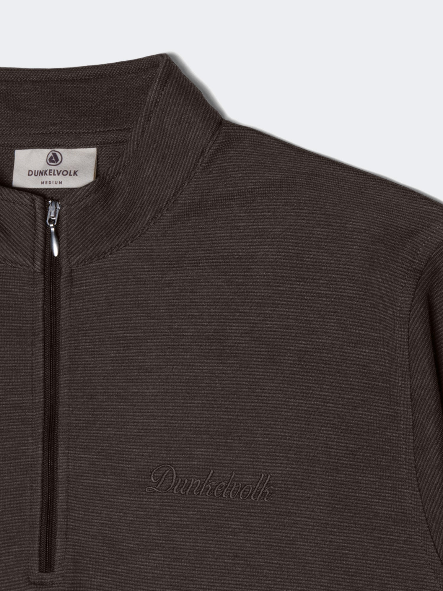 Polera Dunkelvolk DUNK Quarter Zip Chocolate, Hombre