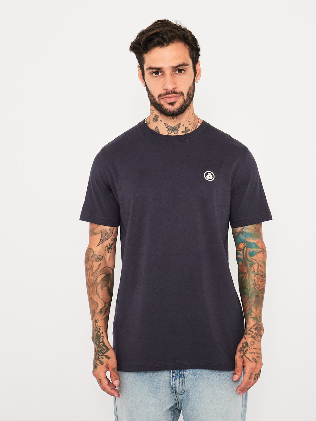 Polo Dunkelvolk 3D Logo Azul Marino, Hombre