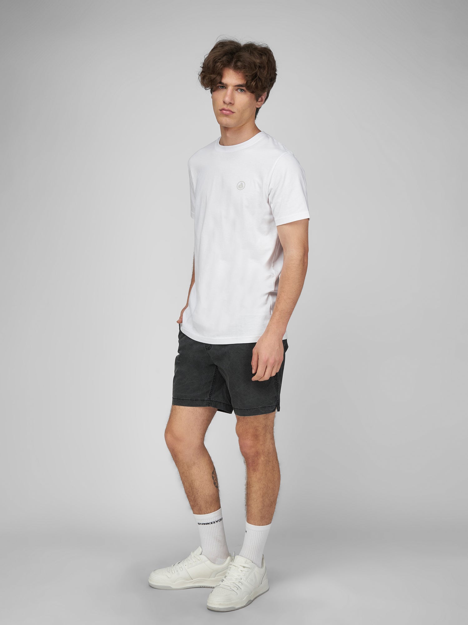 Polo Dunkelvolk 3D Logo Blanco, Hombre