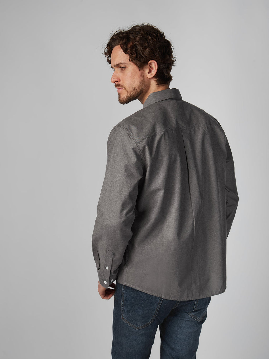 Camisa para Hombre DUNKELVOLK OXFORD KANGAROO GRY DUNKELVOLK