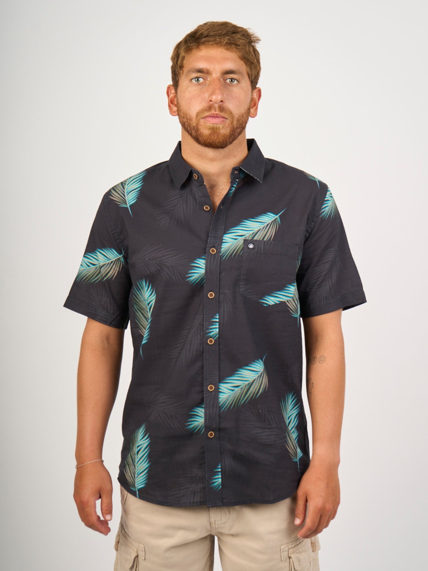 Camisa para Hombre DUNKELVOLK HAWAIIAN TROPICAL BLK DUNKELVOLK