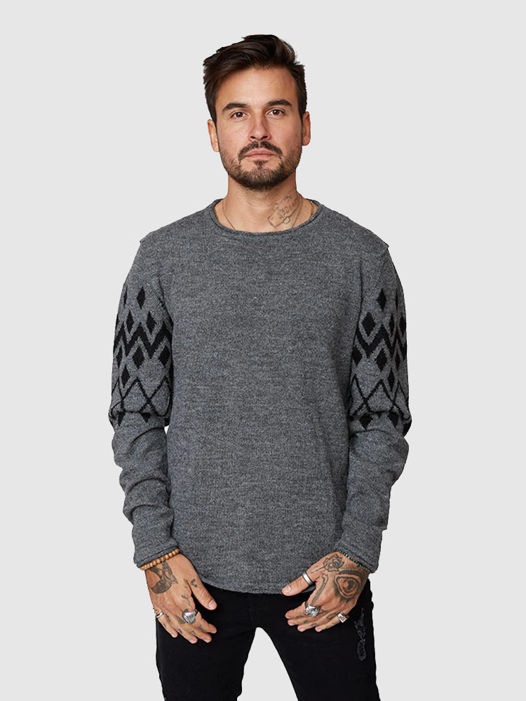 Chompa para Hombre Dunkelvolk CREW NECK PISAC ALPACA GRI DUNKELVOLK
