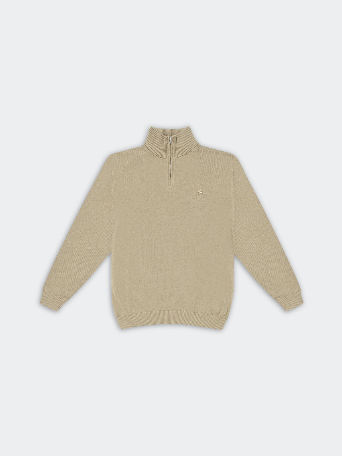 Chompa Para Hombre DUNKELVOLK PIMA QUARTER ZIP Beige
