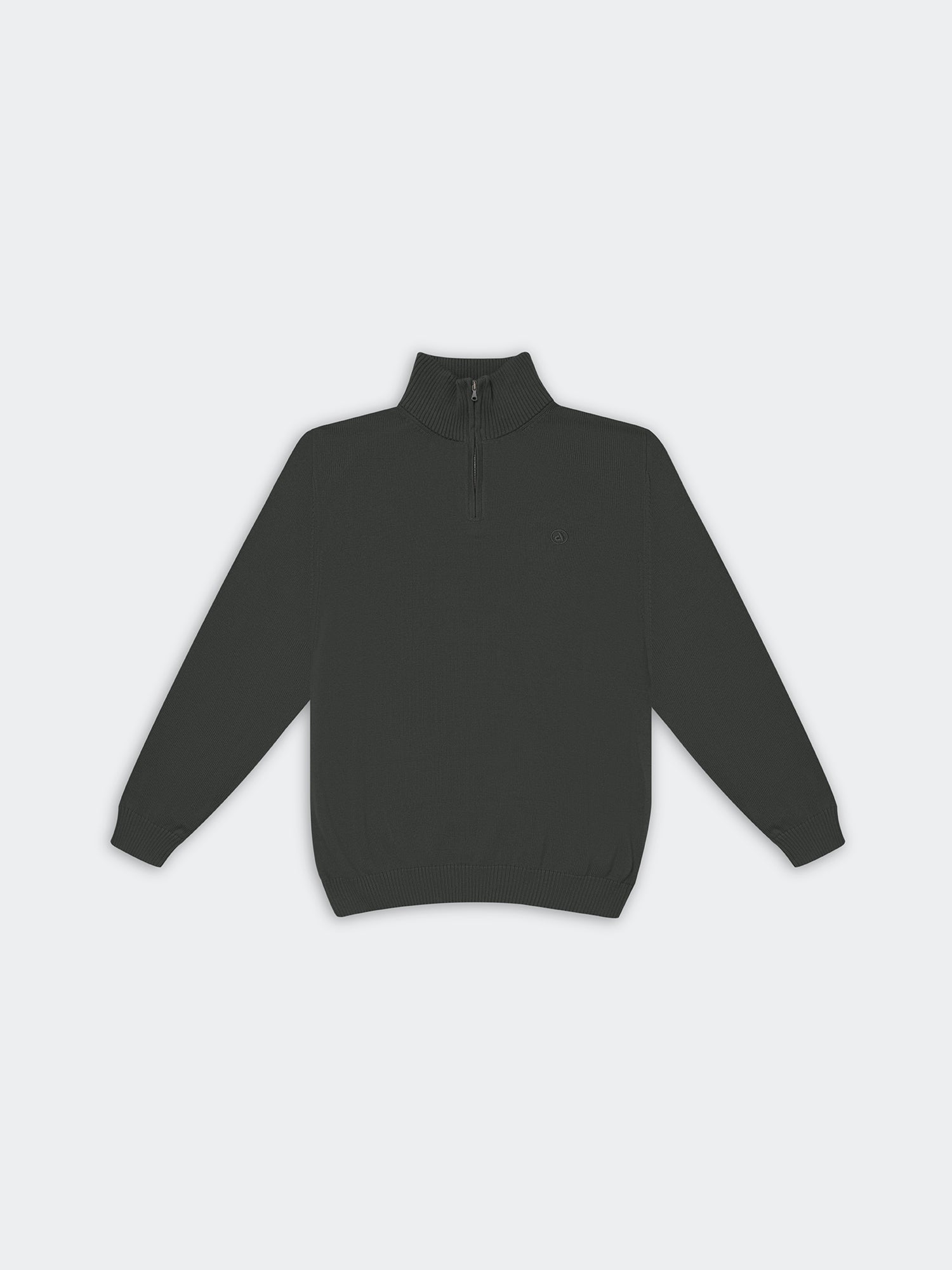 Chompa Para Hombre DUNKELVOLK PIMA QUARTER ZIP Negro