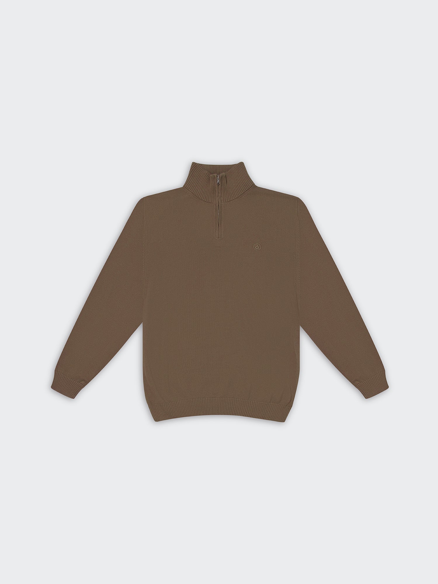 Chompa Para Hombre DUNKELVOLK PIMA QUARTER ZIP Camel