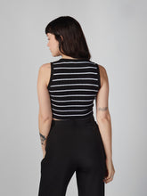 Cargar imagen en el visor de la galería, Top para Mujer DVK CAMISETA STRIPED TOP NGR
