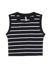 Cargar imagen en el visor de la galería, Top para Mujer DVK CAMISETA STRIPED TOP NGR
