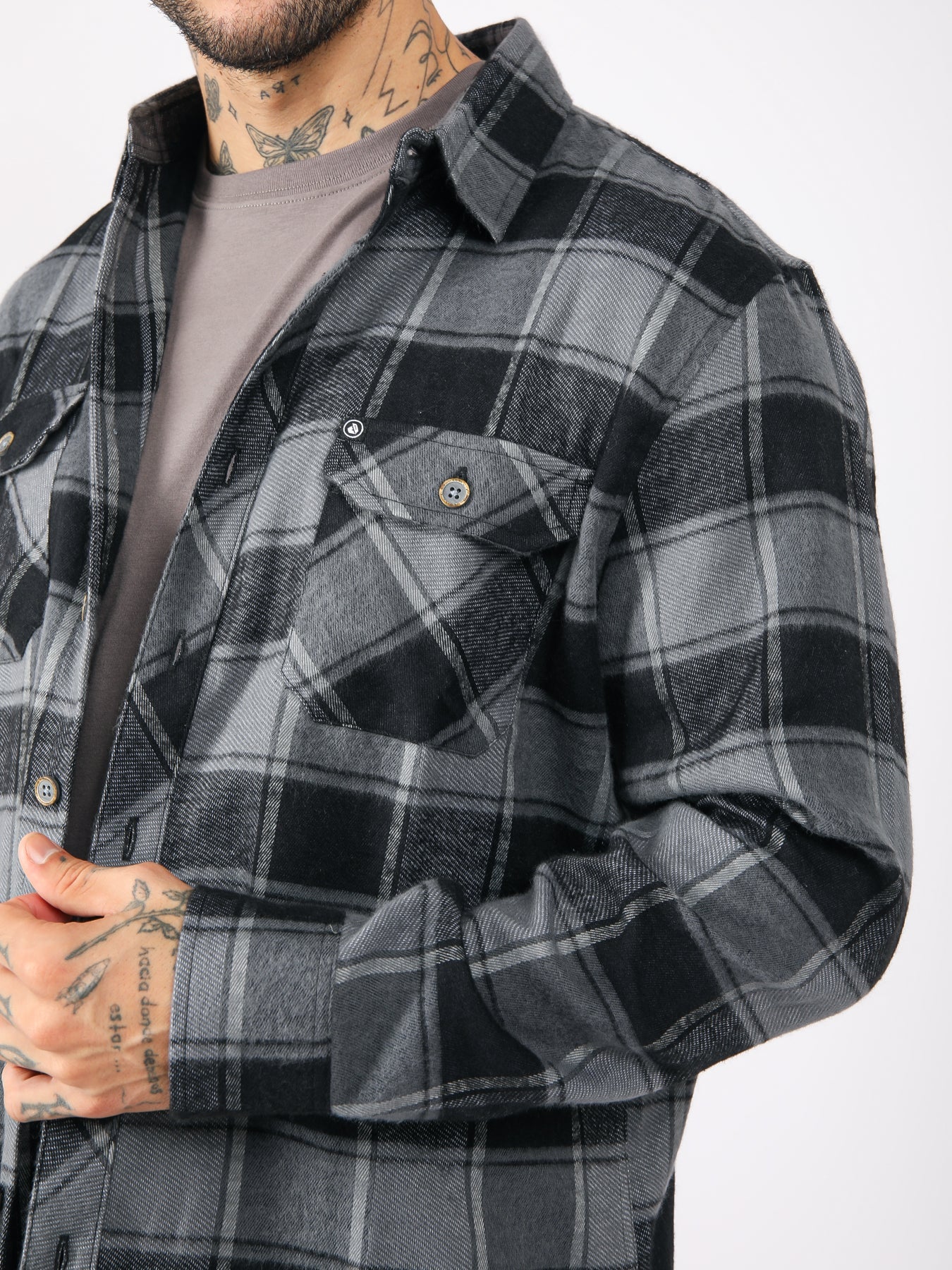 Camisa para Hombre DUNKELVOLK FLANNEL KURT FLANNEL BLK DUNKELVOLK
