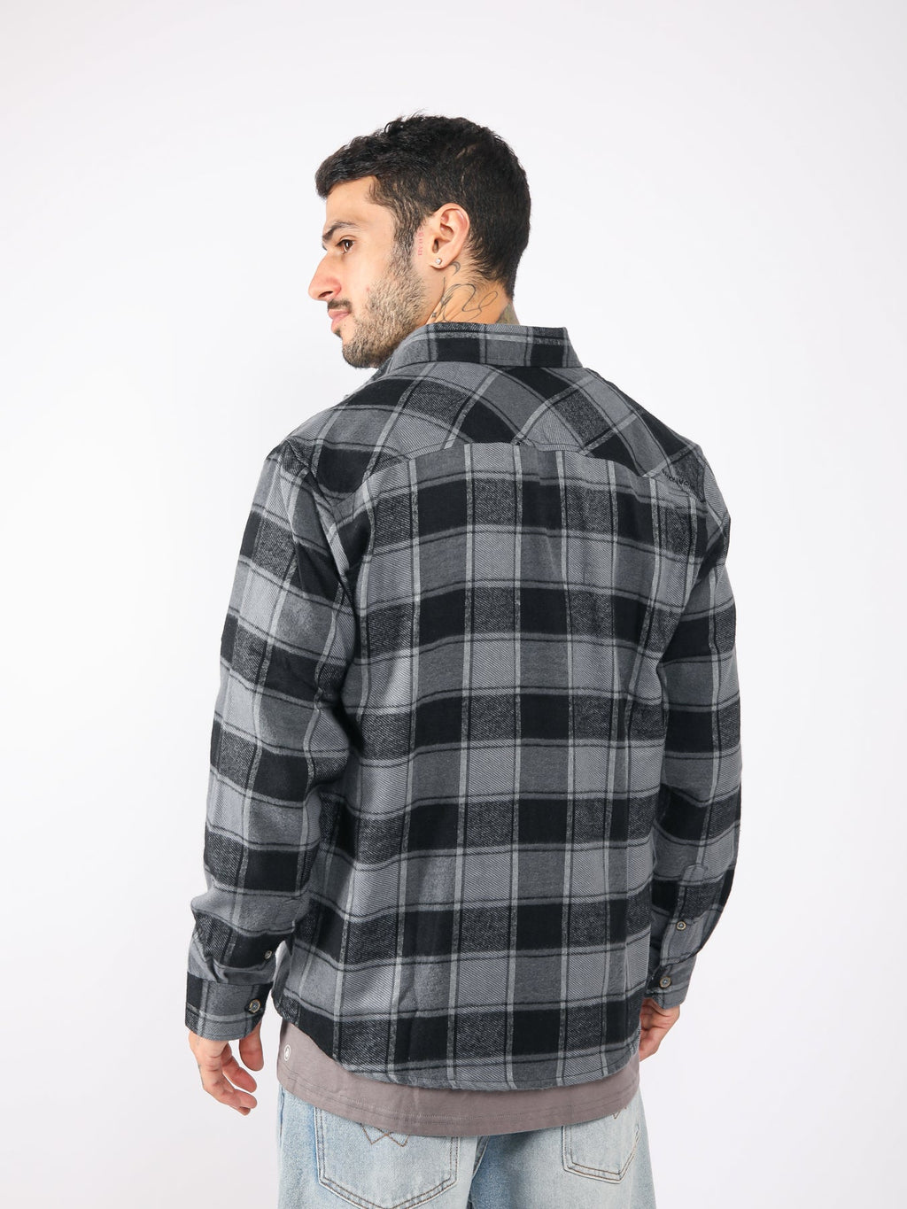 Camisa para Hombre DUNKELVOLK FLANNEL KURT FLANNEL BLK DUNKELVOLK