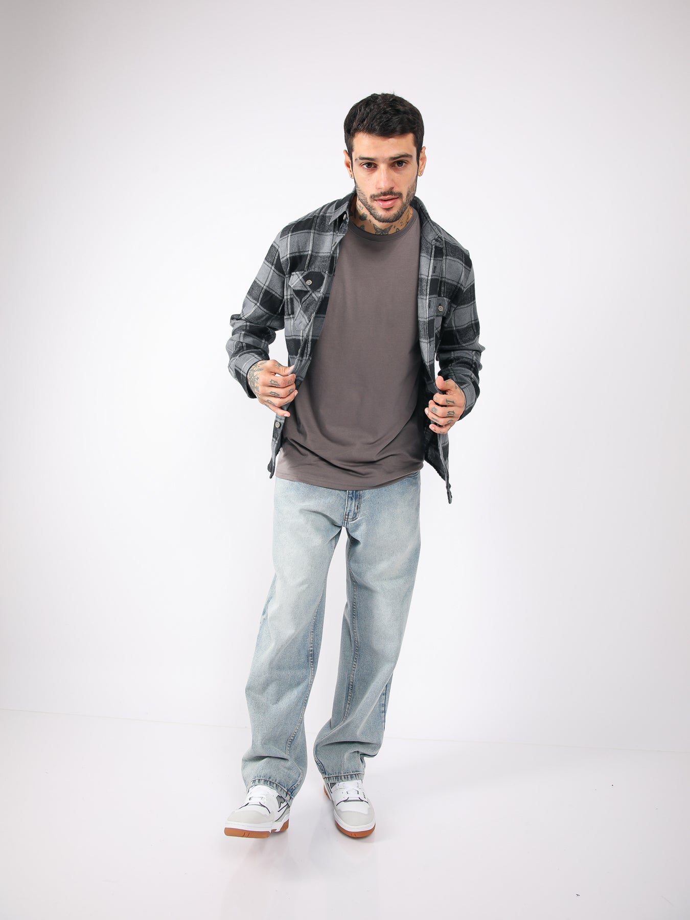 Camisa para Hombre DUNKELVOLK FLANNEL KURT FLANNEL BLK DUNKELVOLK