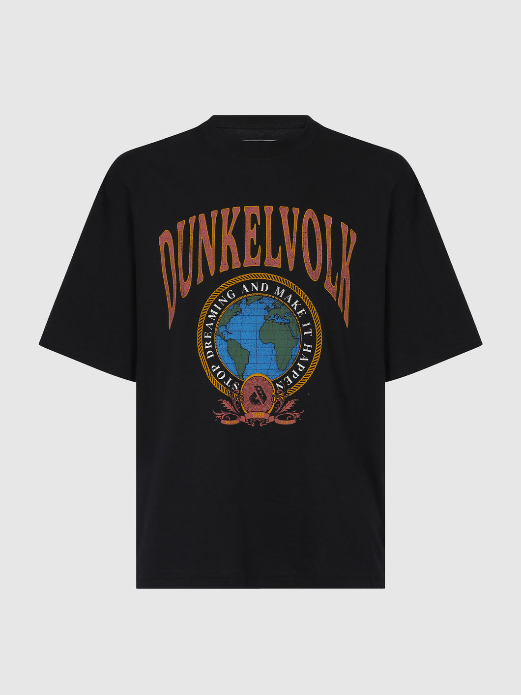 Polo para Hombre Dunkelvolk OVERSIZE GRAPHIC DSTW WORLDWIDE BLK