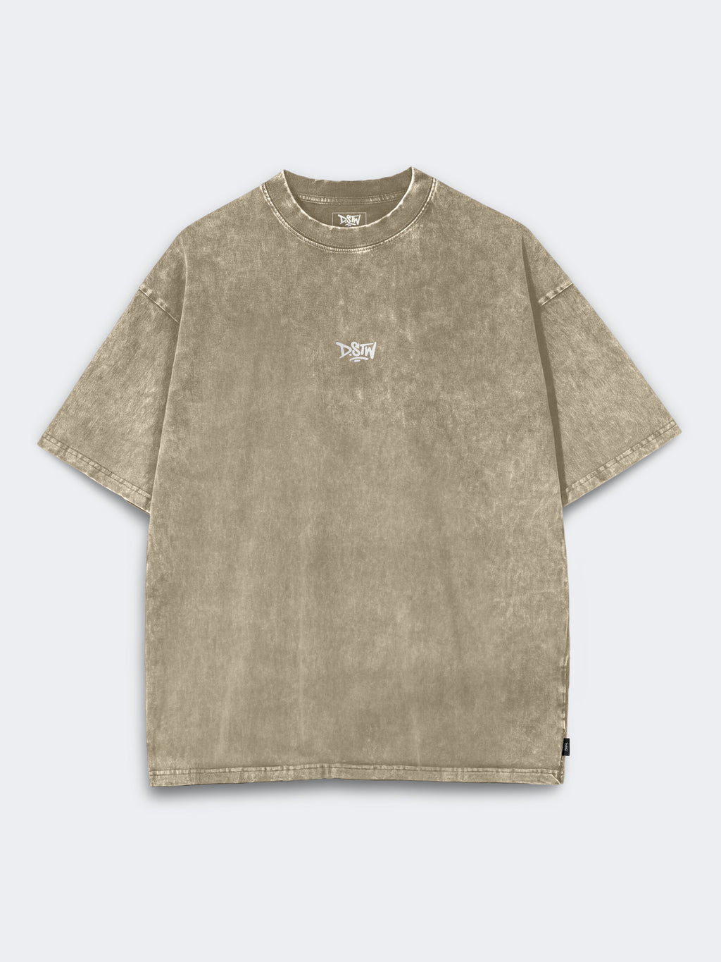 Polo DSTW Acid Logo Marrón, Hombre