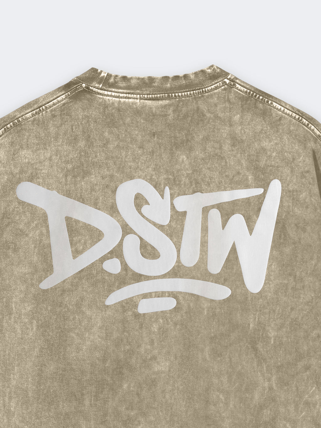 Polo DSTW Acid Logo Marrón, Hombre
