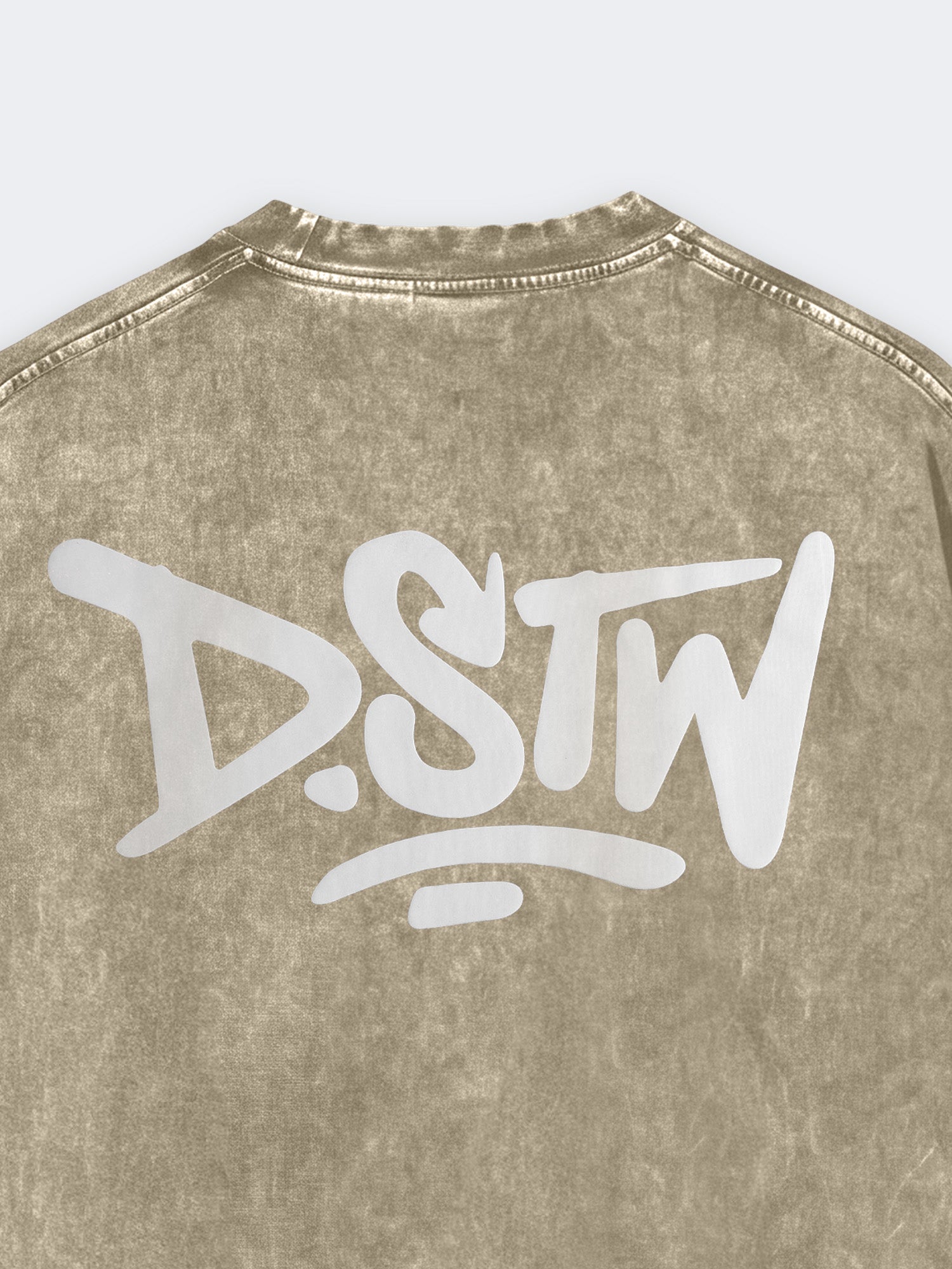 Polo DSTW Acid Logo Marrón, Hombre