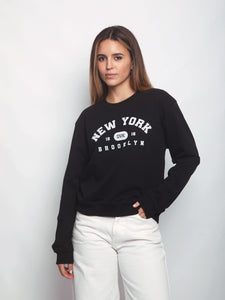 Polera para Mujer DVK SIN ZIP NEW YORK FLEECE NGR