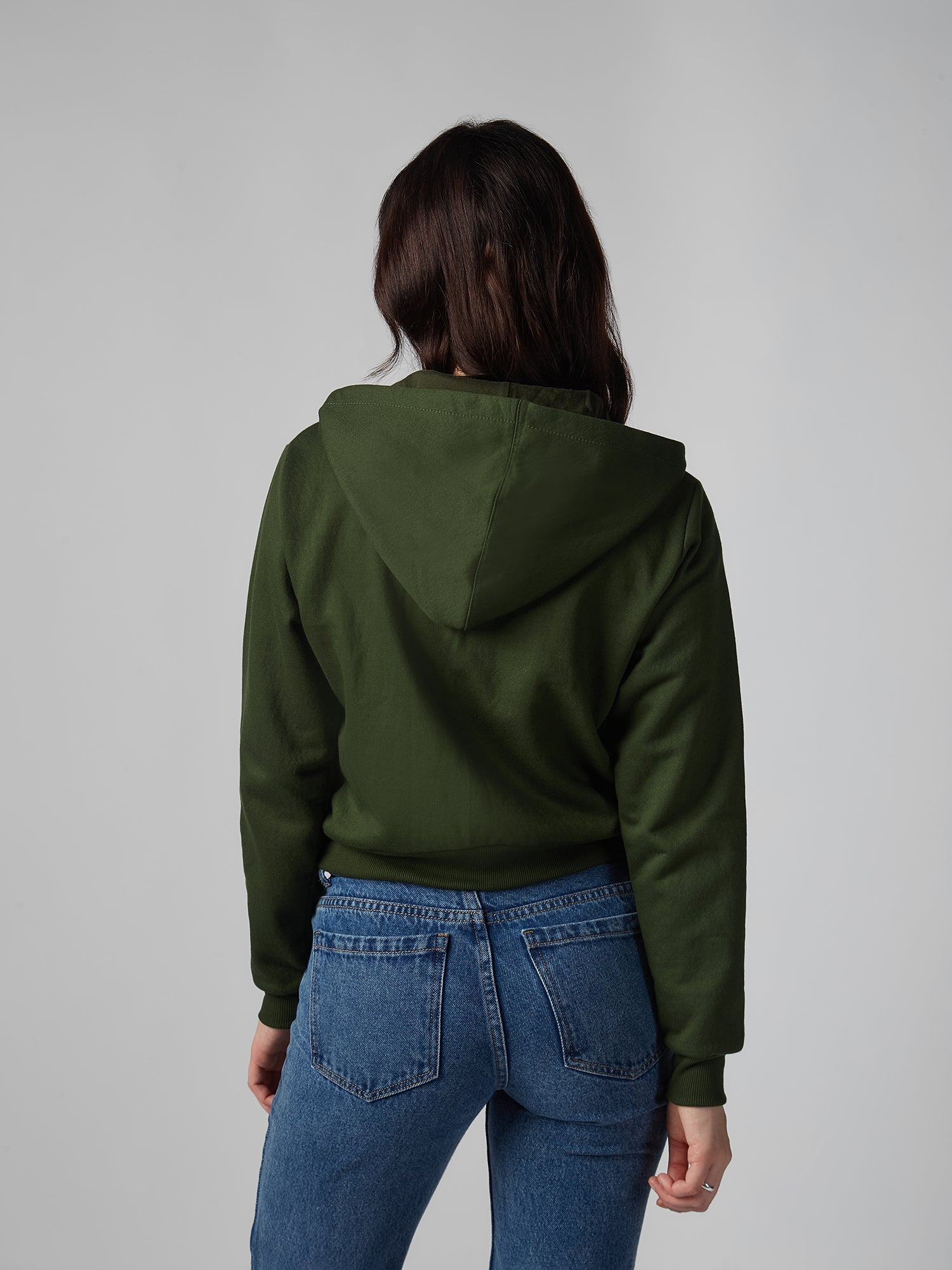Polera para Mujer DVK CON ZIP SILV FLEECE VRD DVK