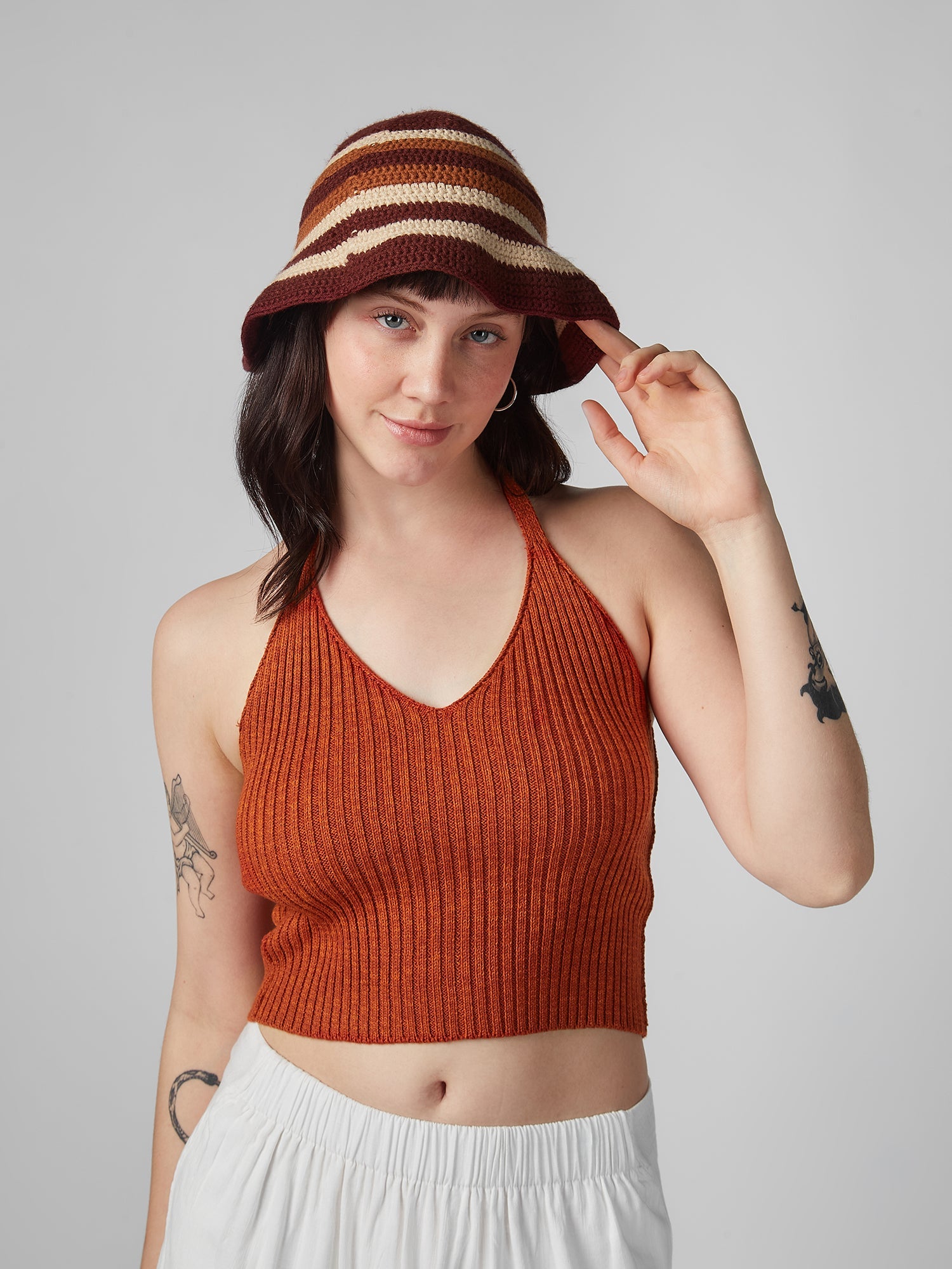 Gorra para Mujer DVK BUCKET FREE KNIT HAT MRR DVK