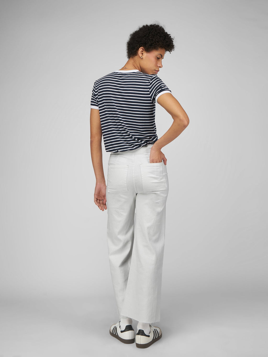 Polo para Mujer DVK RINGER STRIPED REGULAR TEE AZL DVK