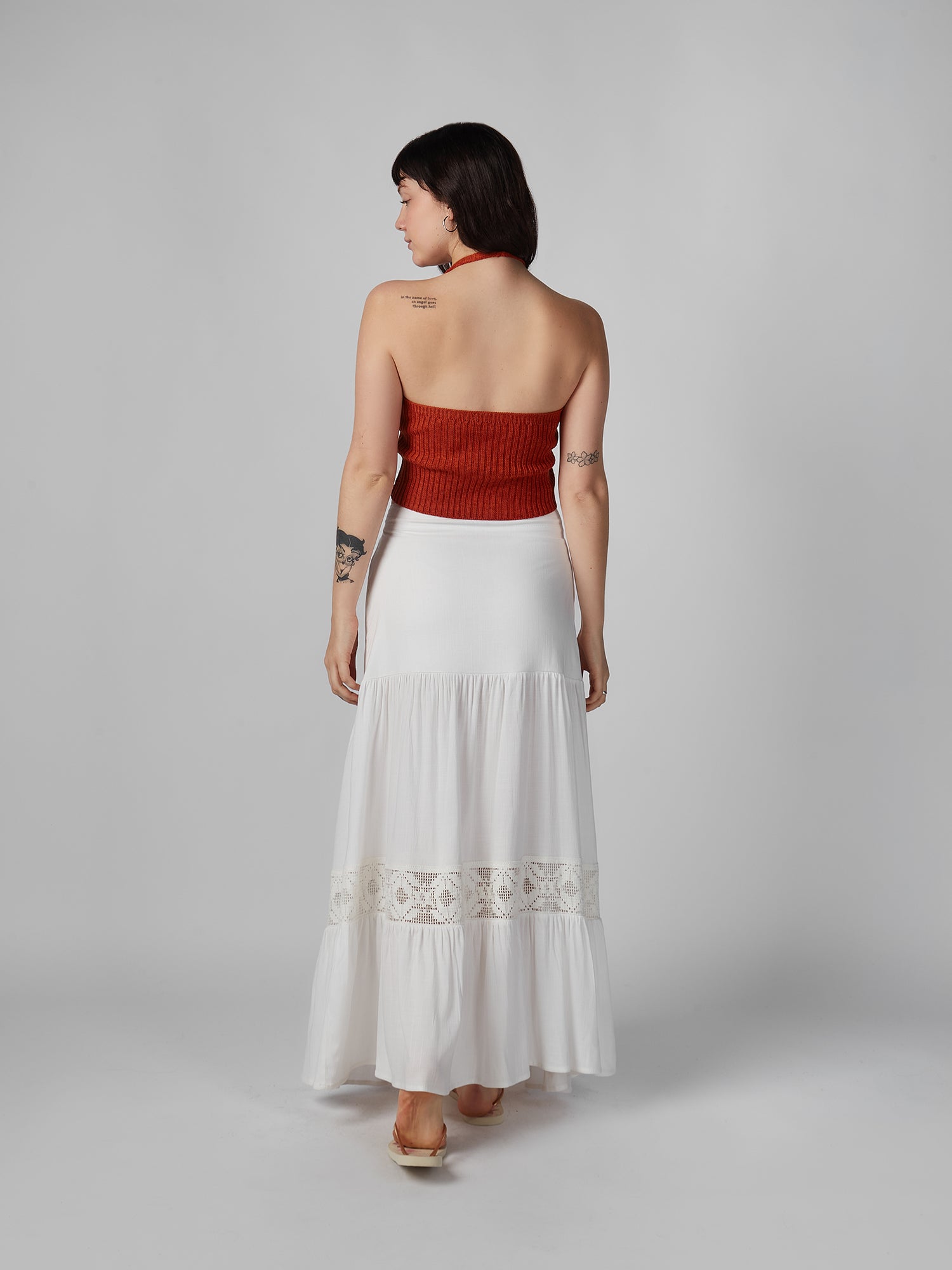 Falda para Mujer DVK MODA PORTOFINO LINEN SKIRT WHT DVK