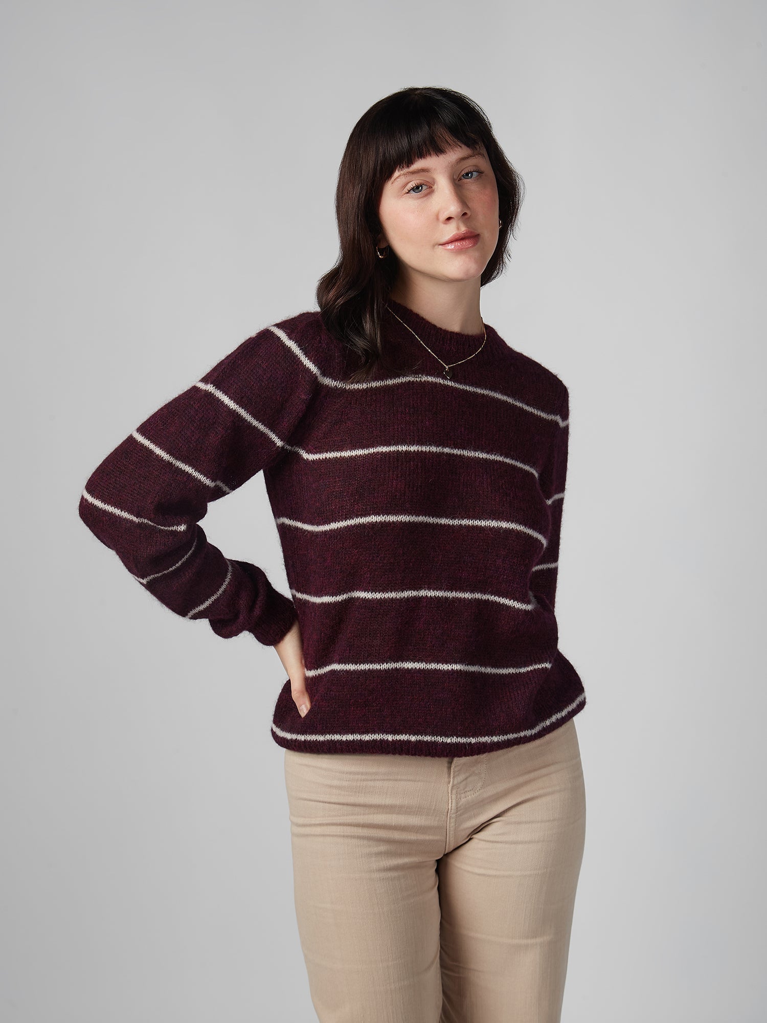 Chompa para Mujer DVK PREMIUM STRIPES BABY ALPACA BUR DVK