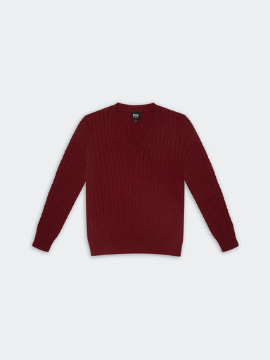 Chompa para Mujer DVK August Sweater Borgoña