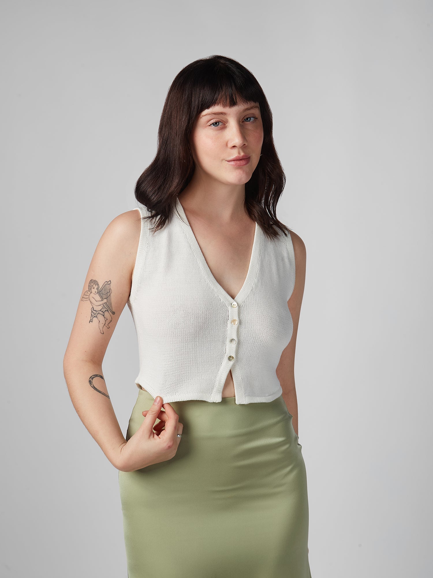 Top para Mujer DVK MODA LUCKY KNIT VEST HUE DVK