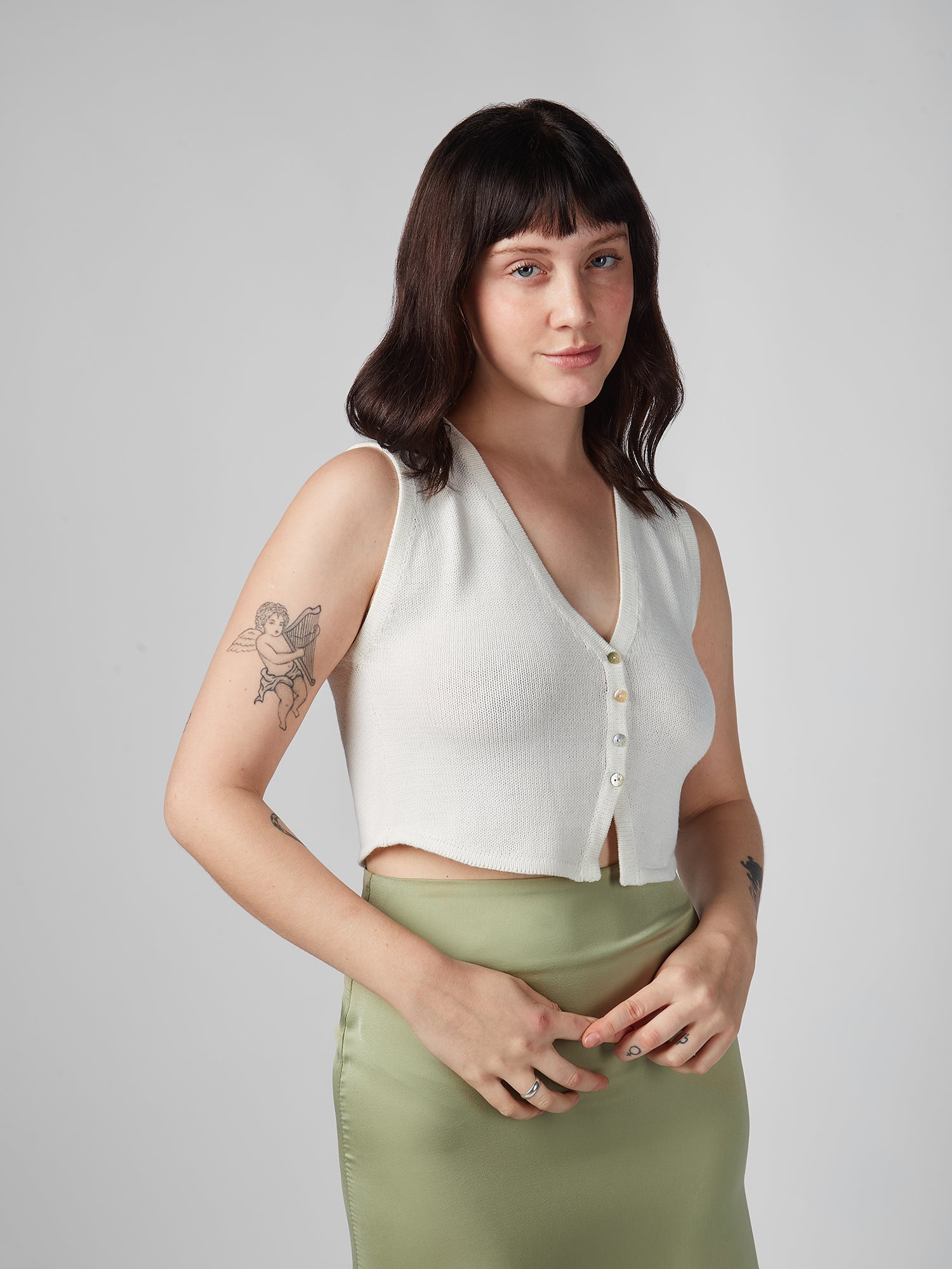 Top para Mujer DVK MODA LUCKY KNIT VEST HUE DVK