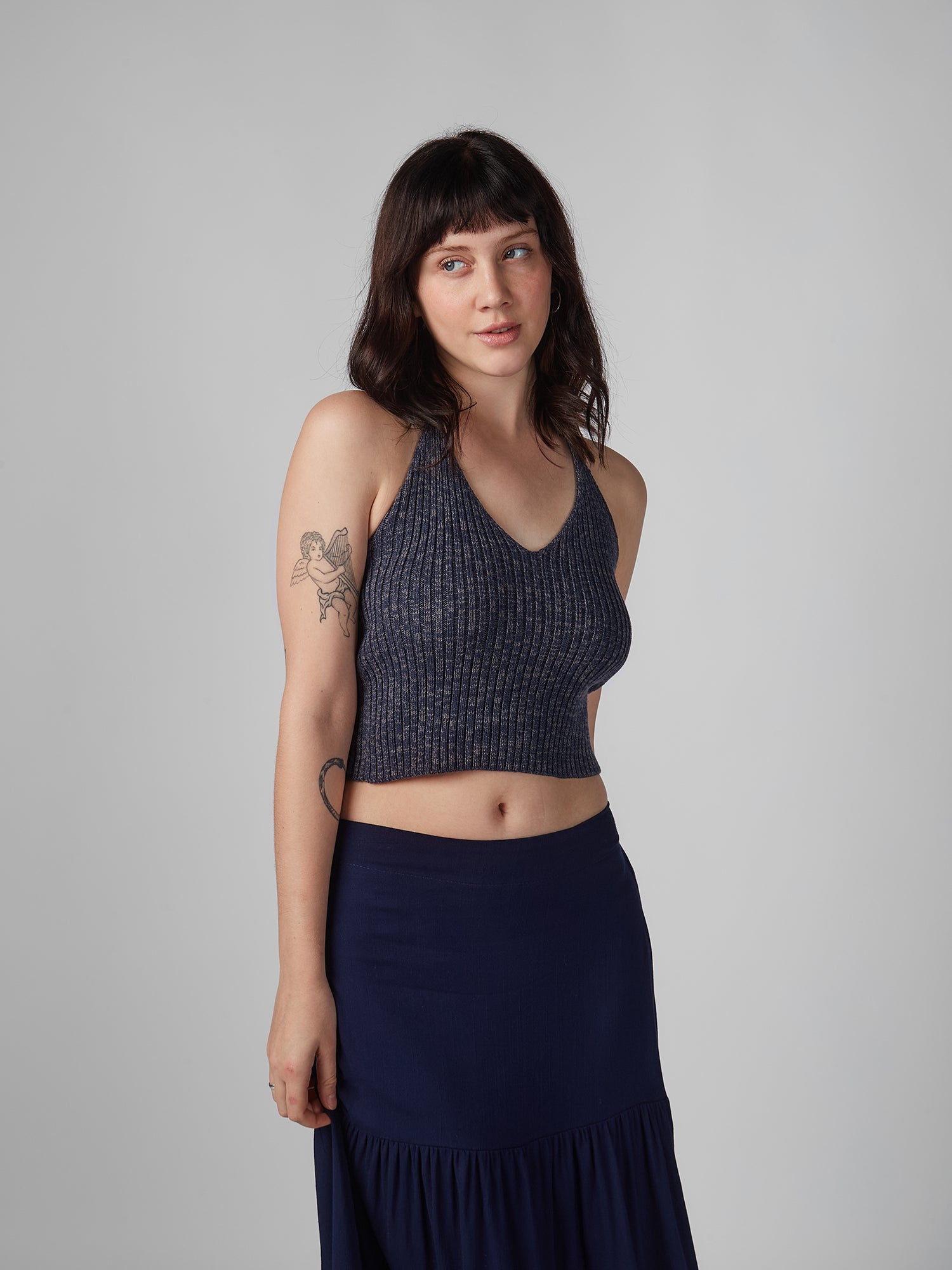 Top para Mujer DVK MODA CLUELESS KNIT TOP AZL DVK