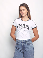 Cargar imagen en el visor de la galería, Polo para Mujer DVK BABY TEE PARIS BABY TEE AZR
