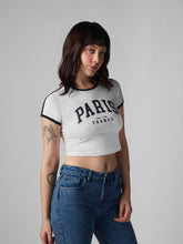 Cargar imagen en el visor de la galería, Polo para Mujer DVK BABY TEE PARIS BABY TEE AZR
