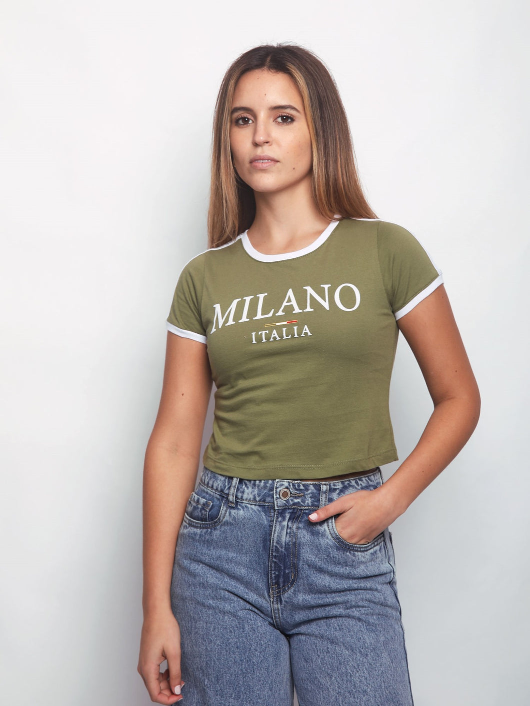 Polo para Mujer DVK BABY TEE MILAN BABY TEE VRD