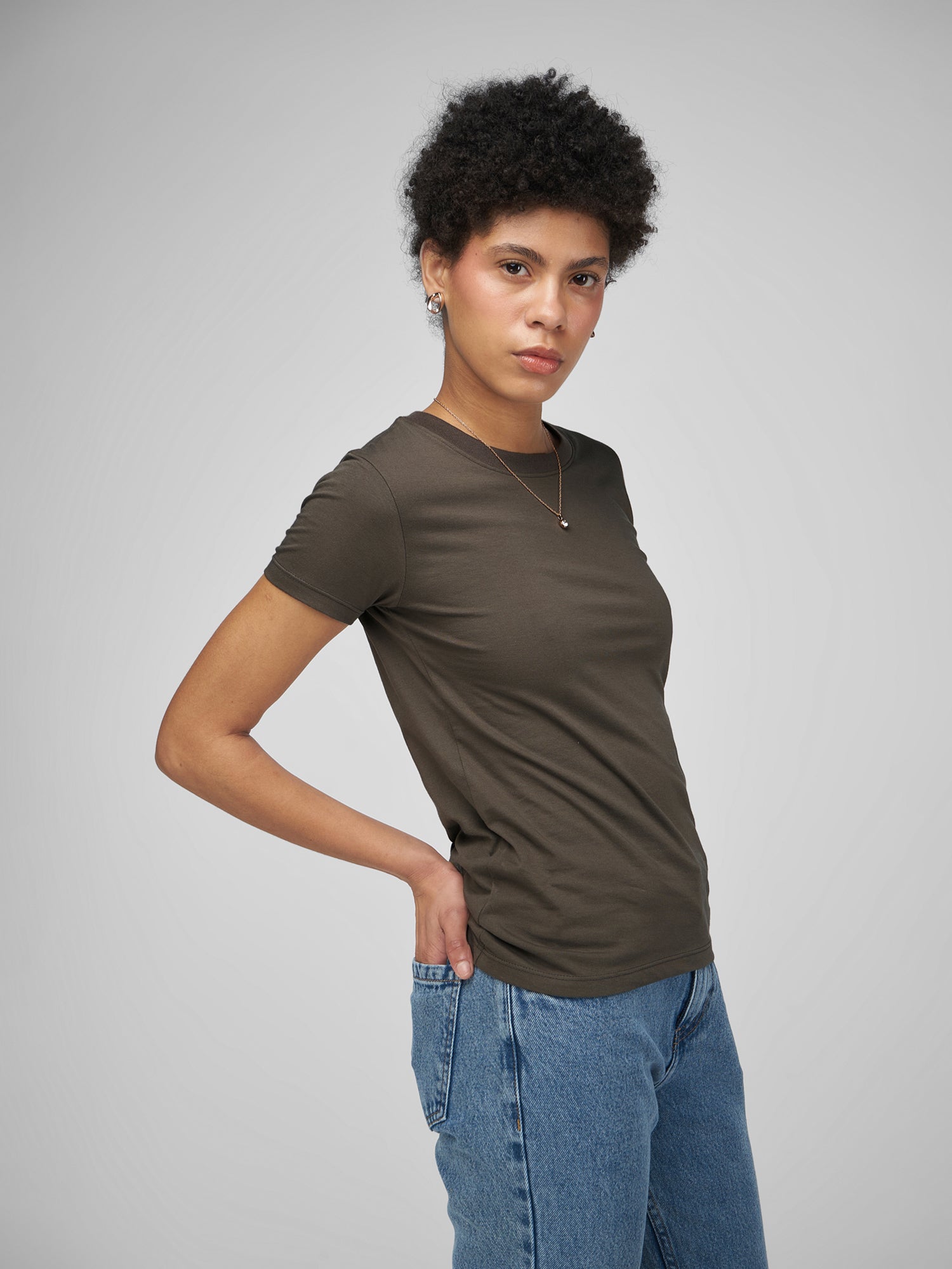 Polo para Mujer DVK BASIC REGULAR TEE GRY DVK