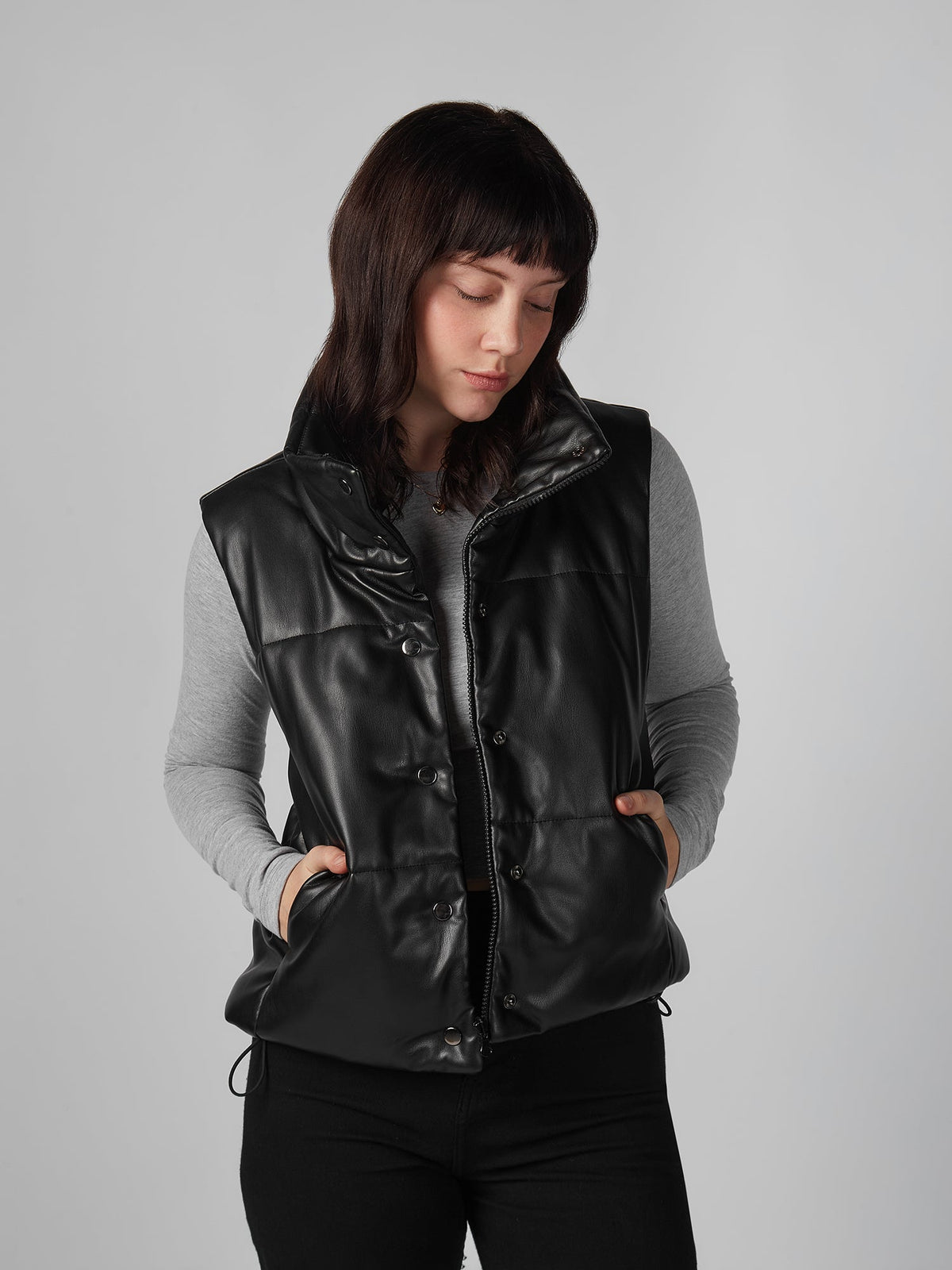 Chaleco para Mujer DVK PUFFER VALLEY GIRL VEST BLK DVK