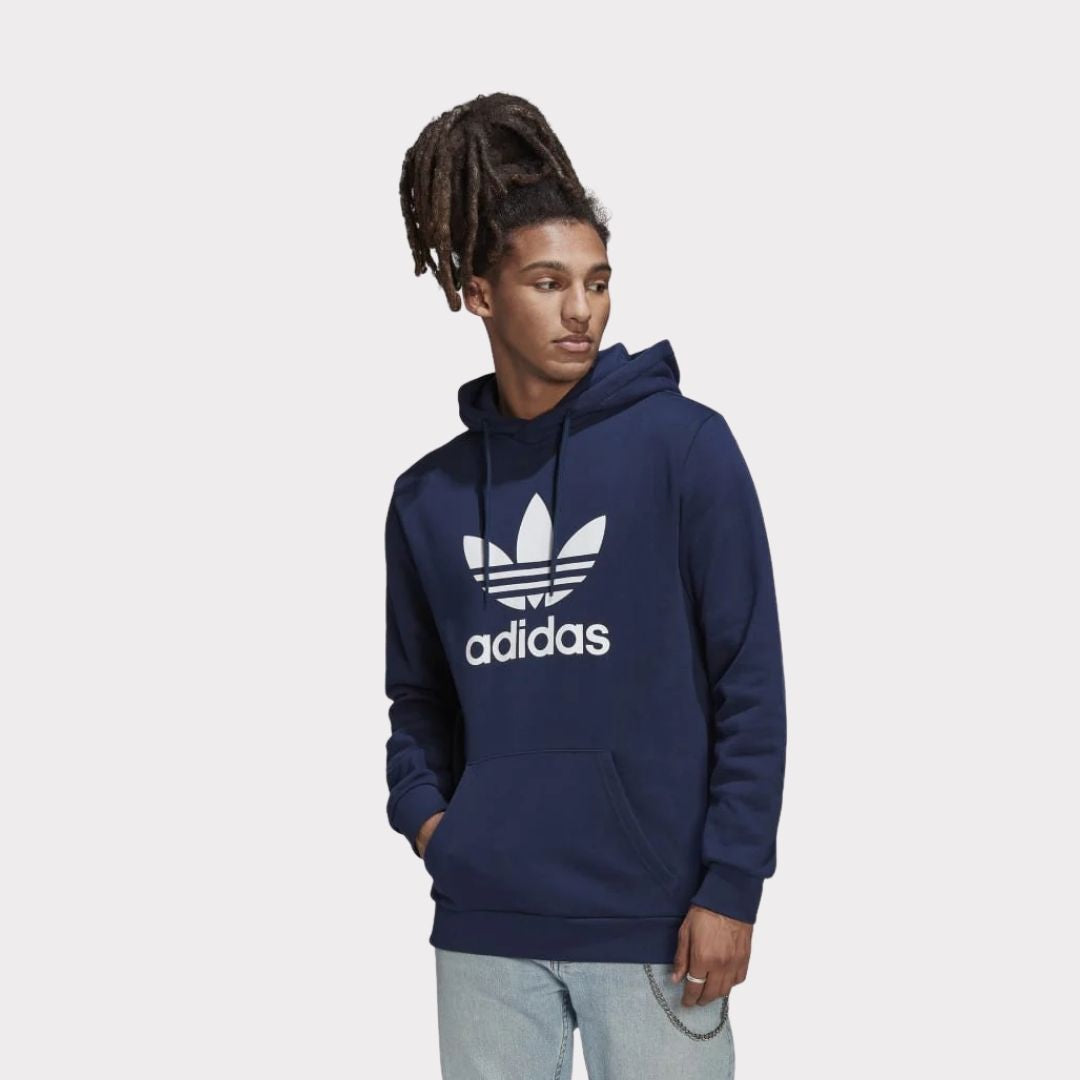 Polera Adidas Trefoil Hoody HK5298 Hombre, Indigo