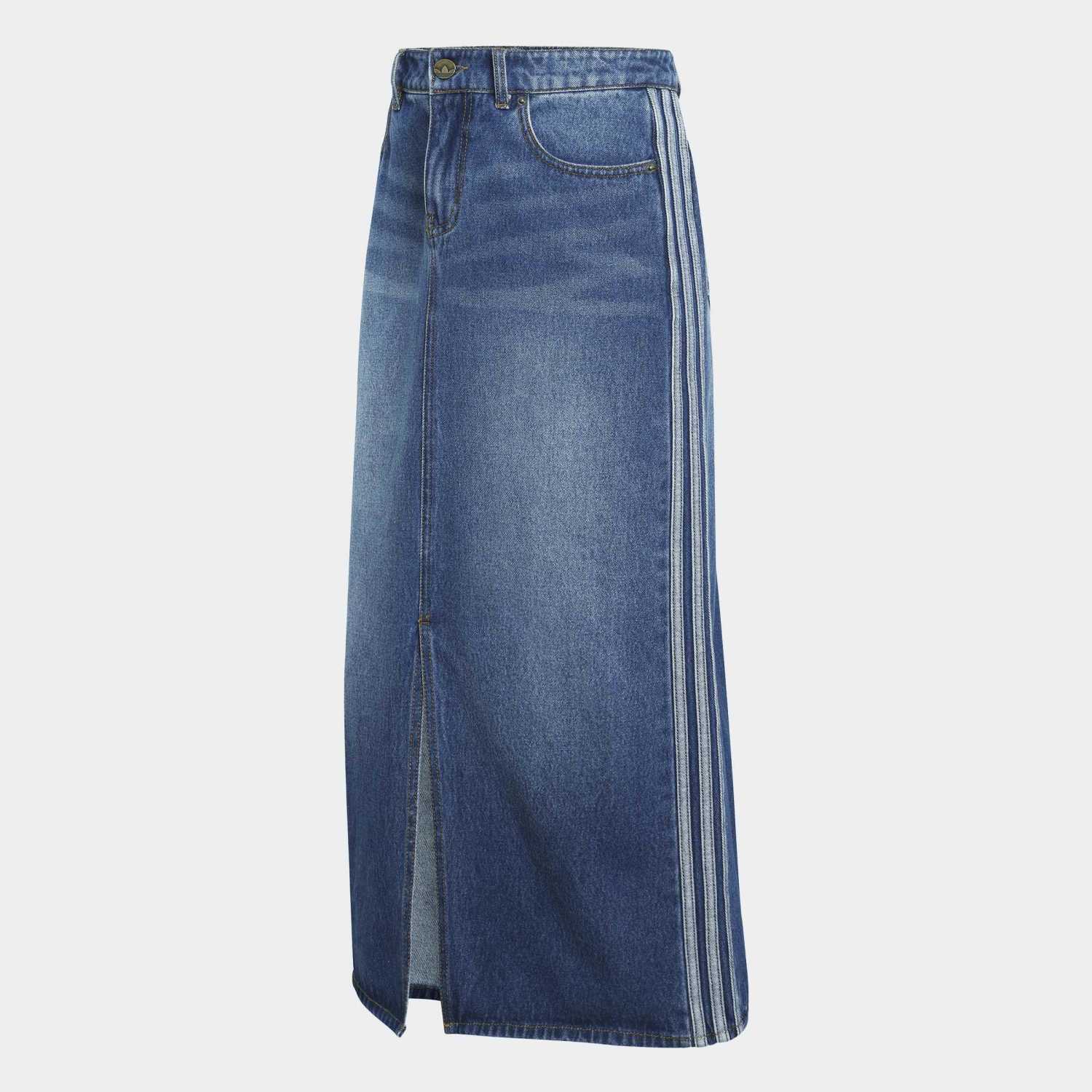 Falda ADIDAS Pencil 3 Franjas en Denim KD2908