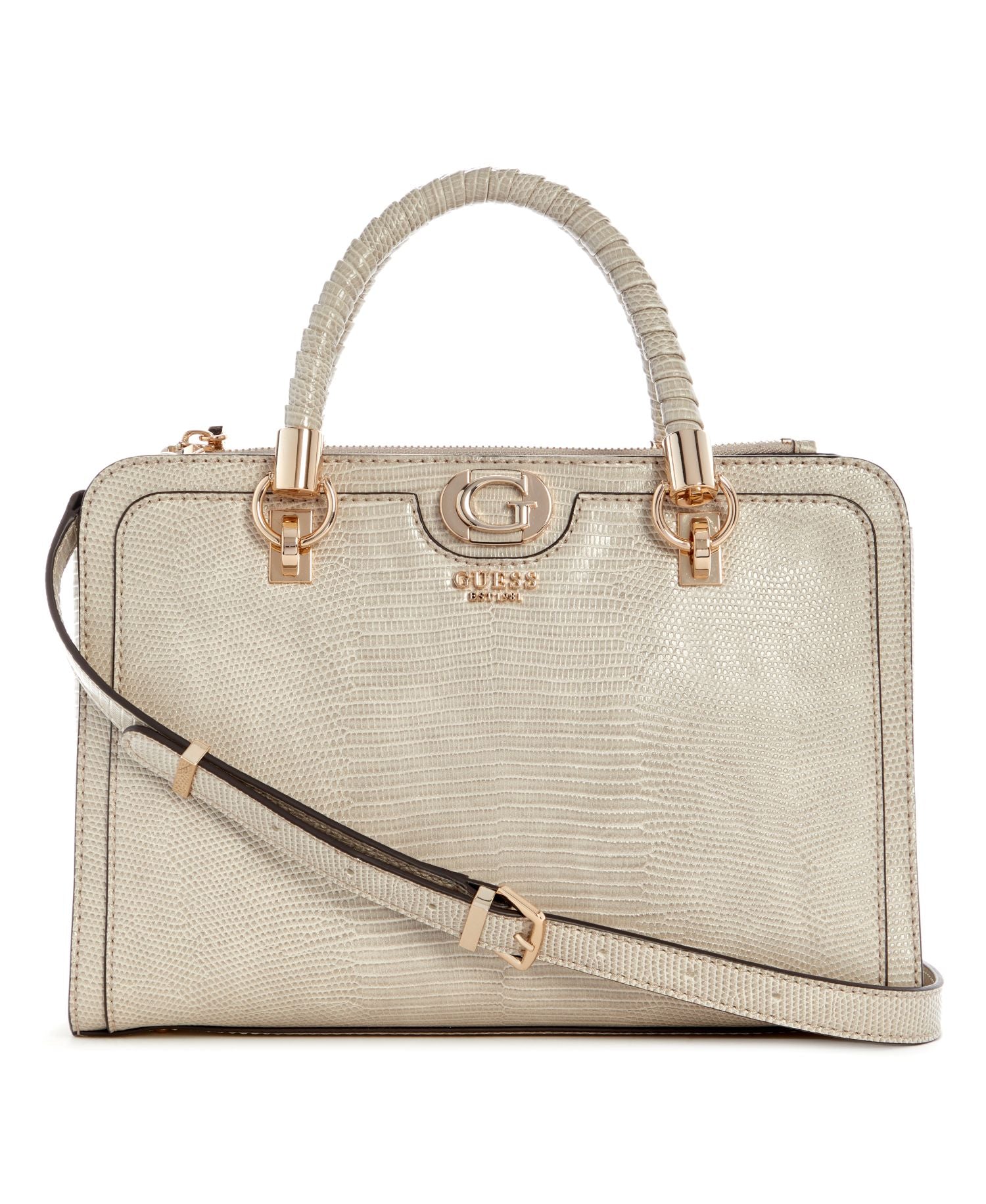 Bolso para Mujer GUESS ORLINA SOCIETY SATCHEL Beige GUESS