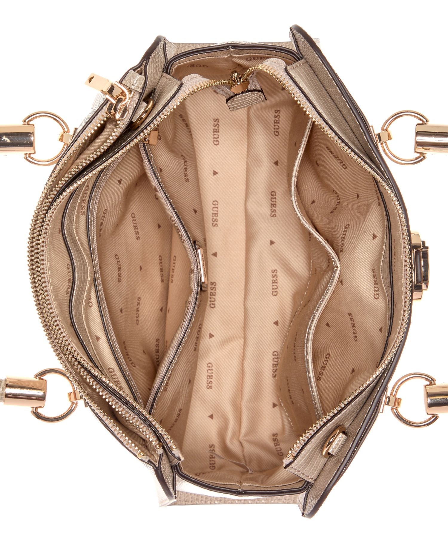 Bolso para Mujer GUESS ORLINA SOCIETY SATCHEL Beige GUESS