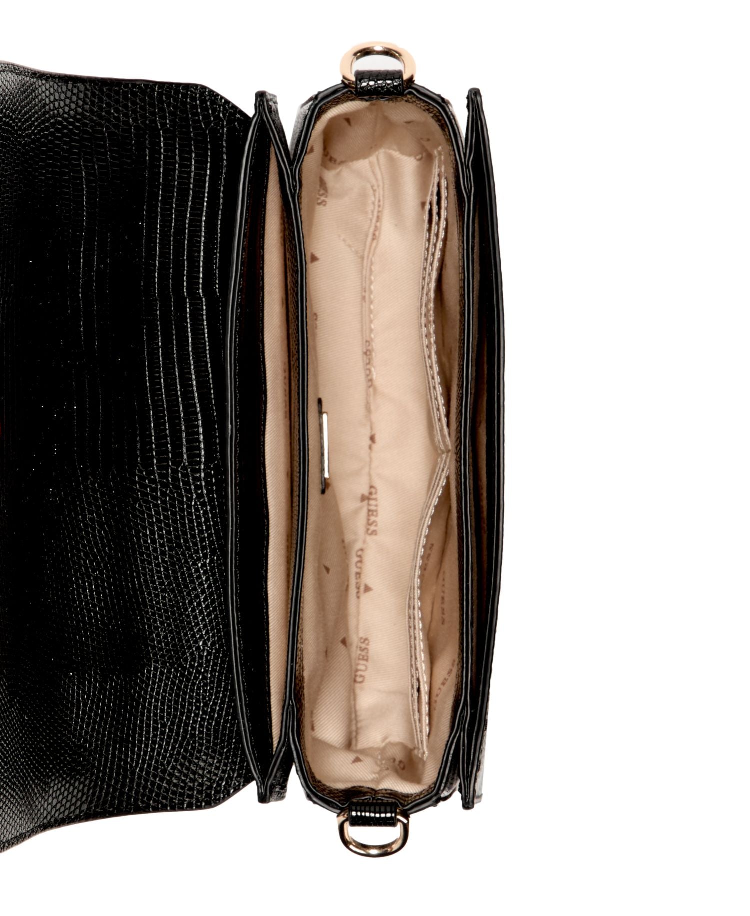 Bolso para Mujer GUESS ORLINA TOP HANDLE FLAP Negro GUESS