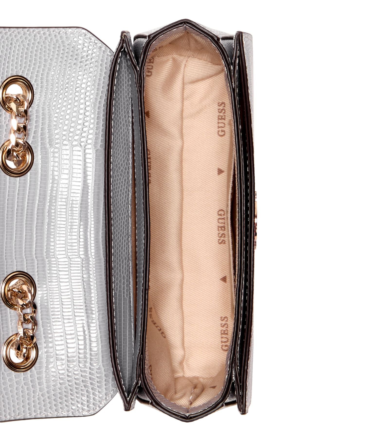 Bolso para Mujer GUESS ORLINA MINI CNVRTBL XBDY FLAP Gris GUESS