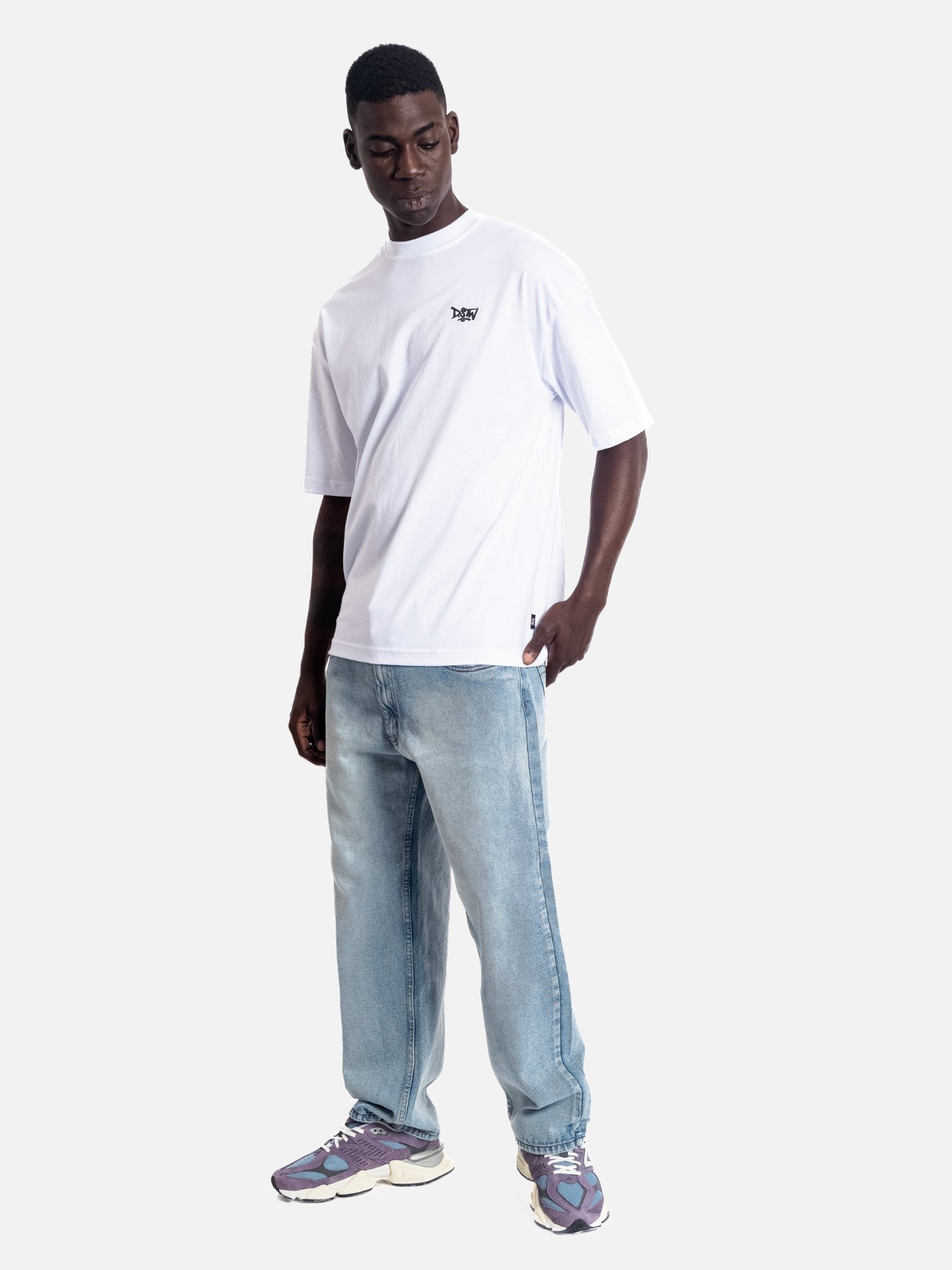 Polo para Hombre Dunkelvolk OVERSIZE LOGO DSTW PUFF LOGO WHT DUNKELVOLK