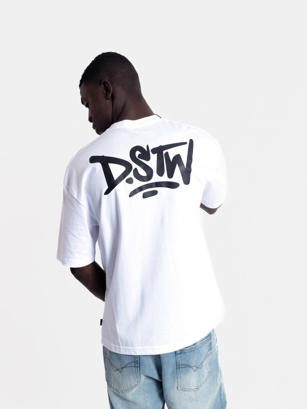 Polo para Hombre Dunkelvolk OVERSIZE LOGO DSTW PUFF LOGO WHT DUNKELVOLK