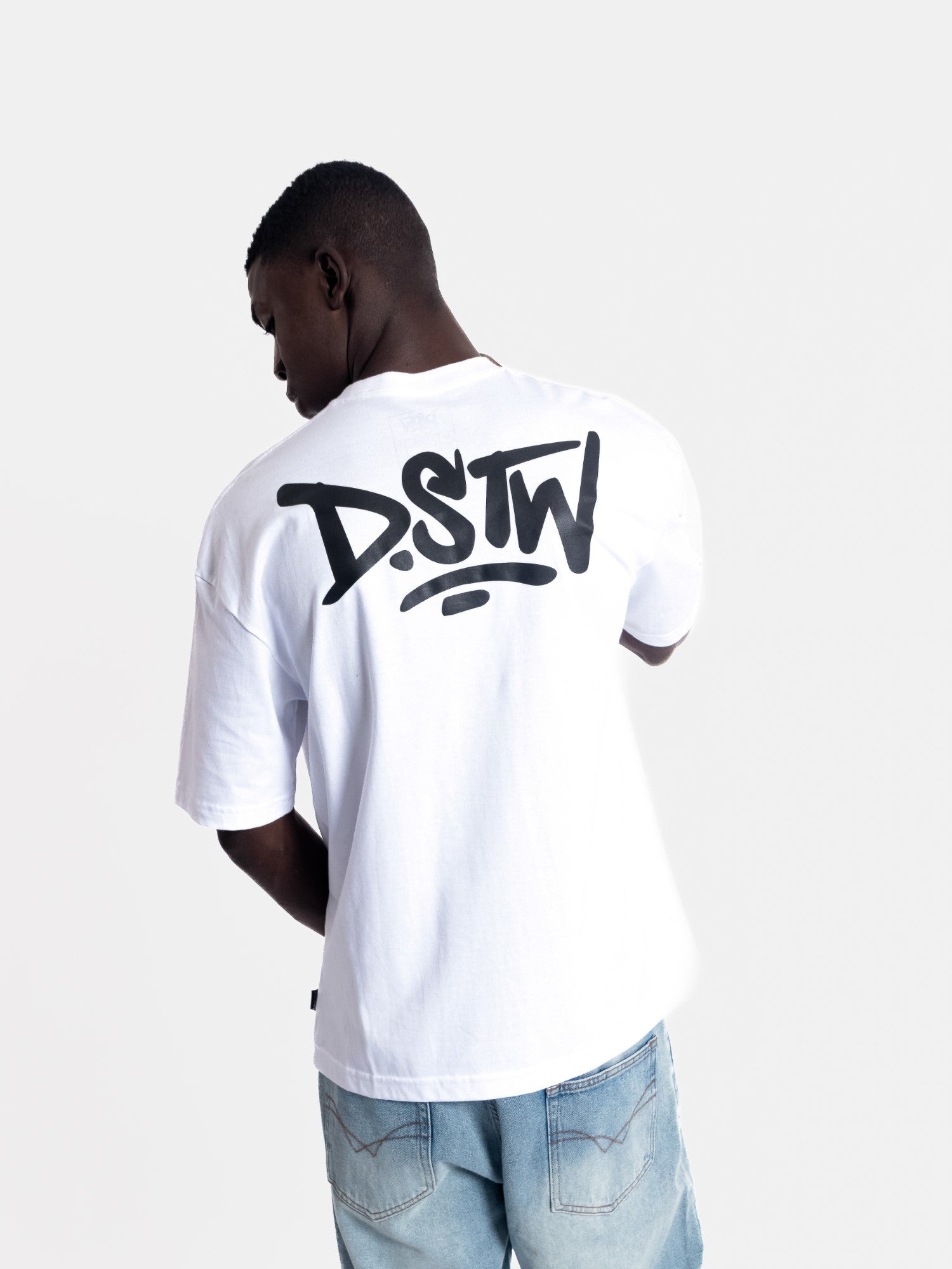 Polo para Hombre Dunkelvolk OVERSIZE LOGO DSTW PUFF LOGO WHT DUNKELVOLK