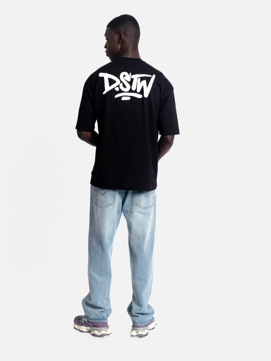 Polo para Hombre Dunkelvolk OVERSIZE LOGO DSTW PUFF LOGO BLK DUNKELVOLK